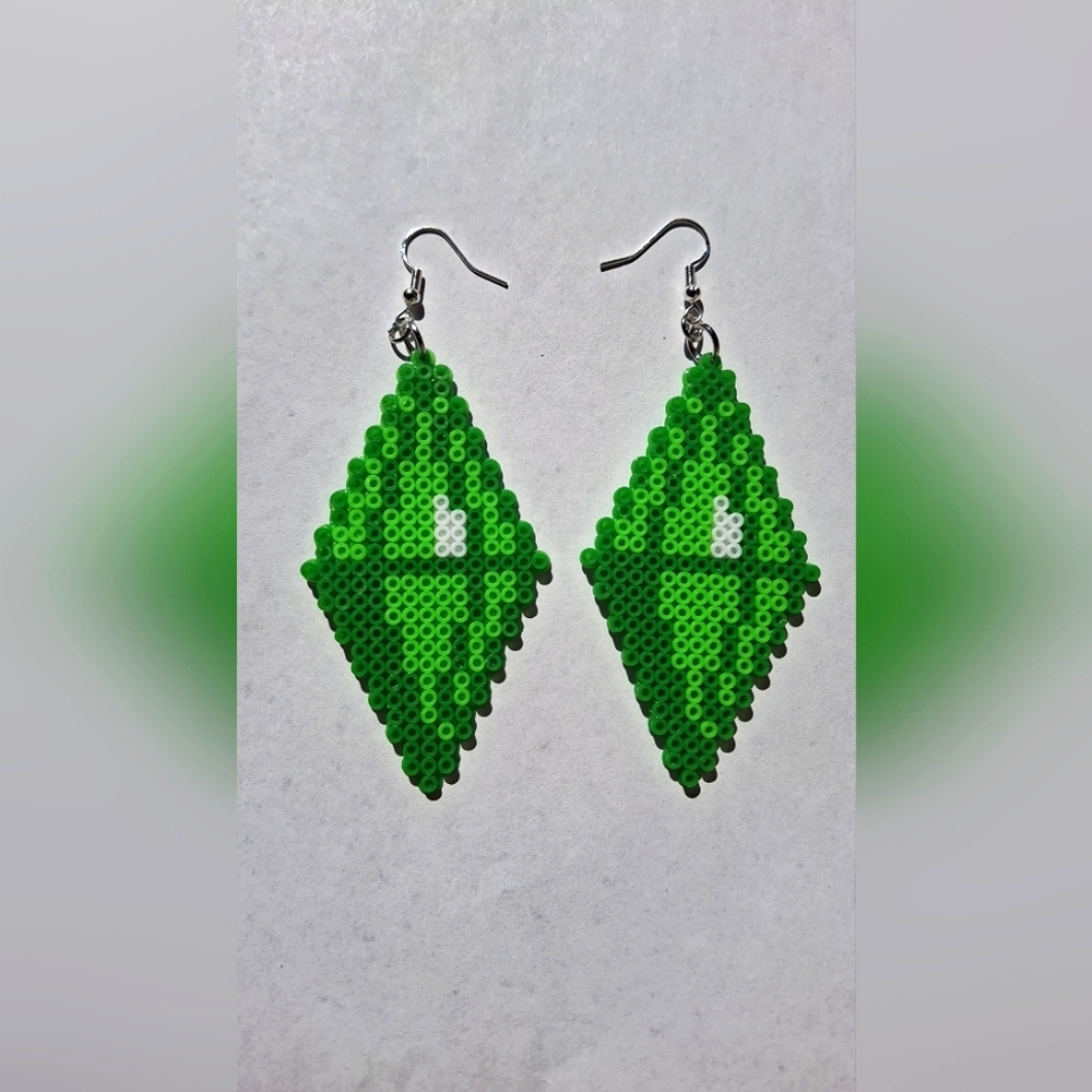 Handcrafted Sim Themed Earrings